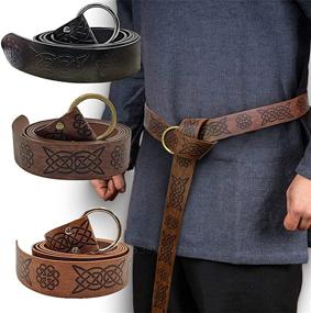 img 1 attached to COUCOU Age Medieval Renaissance Accessories Men's Accessories for Belts