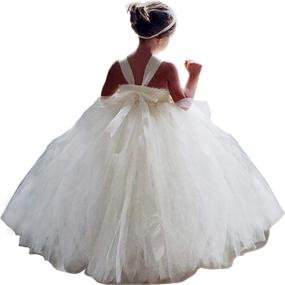 img 3 attached to Handcrafted Fluffy Tutu Dress for Flower Girls: Ideal for Wedding & Birthday Photoshoots by MALIBULICo