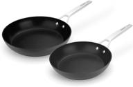 🍳 review: msmk stainless steel induction nonstick frying pan cookware set - 10 inch and 12 inch fry pan, 2 piece logo