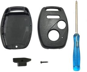 img 3 attached to No Cutting Required Replacement Keyless Entry Key Fob Case Cover Fits For Honda Accord Civic Hybrid EX 2003-2012 CR-V Pilot EX SE 2005-2006 Pilot 2009-2015 Element Key Fob Shell (Pack2)