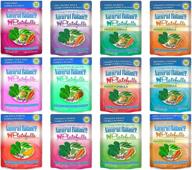 🐱 dick van patten's natural balance grain-free platefulls cat food bundle - 12 flavors, indoor & regular formula, 3oz each (12 pouches total) logo