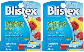 img 2 attached to 💋 Blistex Raspberry Lemonade Blast Lip Balm - 2 Pack, 0.15 oz - Moisturizes Dry Lips Effectively