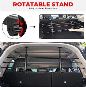 img 1 attached to JOYTUTUS Adjustable Dog Car Barrier for SUVs: Universal 🐾 Safety Pet Barriers for Cars - Easy to Install and Remove