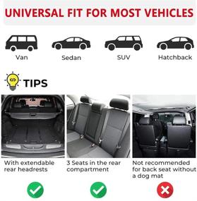 img 3 attached to JOYTUTUS Adjustable Dog Car Barrier for SUVs: Universal 🐾 Safety Pet Barriers for Cars - Easy to Install and Remove