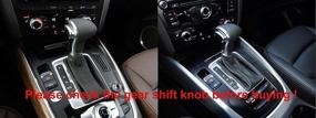 img 2 attached to JI Loncky Leather Gear Shift Knob Cover For 2013-2016 Audi A4 /2013-2016 Audi A5 /2012-2015 A6 /2012-2015 A7 /2013-2016 Q5 /2012-2015 Q7 /2013-2015 Audi S6 S7 /2013-2016 Allroad Automatic Accessories