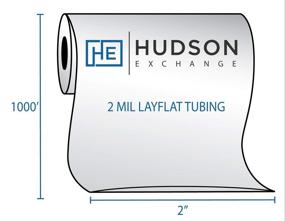 img 1 attached to Hudson Exchange LDPE Poly Tubing Packaging & Shipping Supplies