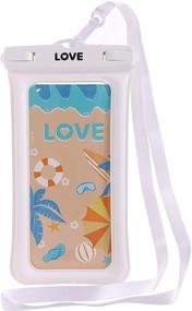 img 4 attached to LOVE Floating Waterproof Underwater Swimming Cell Phones & Accessories