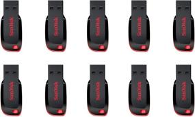 img 1 attached to 🔑 10 Pack of SanDisk 8GB Cruzer Blade USB 2.0 Flash Memory Drives (SDCZ50-008G)