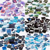 spellbinding 180-piece romantic landscape stickers set: celestial moonlight, cosmic milky way, and breathtaking natural scenery for collage art, scrapbooking, and diy crafts logo