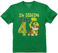 tstars digging birthday official toddler boys' tops, tees & shirts: perfect clothing for excavation enthusiasts logo