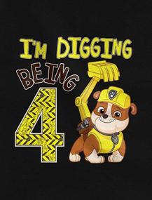 img 3 attached to Tstars Digging Birthday Official Toddler Boys' Tops, Tees & Shirts: Perfect Clothing for Excavation Enthusiasts