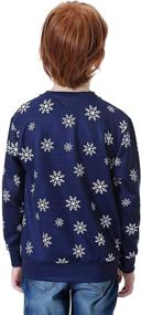 img 2 attached to 🎅 BesserBay Kid's Christmas Ugly Sweatshirt: Long Sleeve Funny Shirt for 4-12 Years - Xmas Delight!