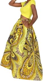 img 2 attached to 🌸 Stylish Bohemian African Pleated Women's Clothing by Hoohu: Unique Fashion for Women