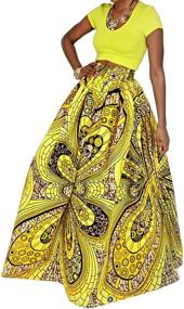 img 4 attached to 🌸 Stylish Bohemian African Pleated Women's Clothing by Hoohu: Unique Fashion for Women