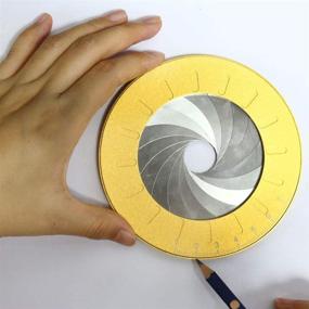 img 2 attached to 📐 Настраиваемый круглый шаблон для рисования - Круговой маркер KOET с алюминиевым сплавом и нержавеющей стали, измерительный инструмент для кругов в черчении