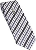 👔 stylish striped silver chalice communion 45 inch boys' accessories and neckties: elevate his communion attire logo