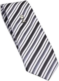img 4 attached to 👔 Stylish Striped Silver Chalice Communion 45 Inch Boys' Accessories and Neckties: Elevate His Communion Attire
