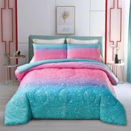 sisher comforter glitter pillowcases all season logo