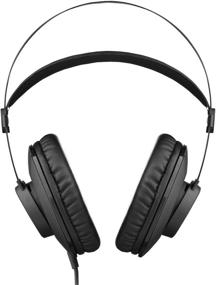 img 3 attached to AKG K72 Профессиональные аудиостудийные наушники в матовом черном цвете - накладной, закрытый дизайн для превосходного звука.