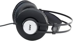 img 1 attached to AKG K72 Профессиональные аудиостудийные наушники в матовом черном цвете - накладной, закрытый дизайн для превосходного звука.