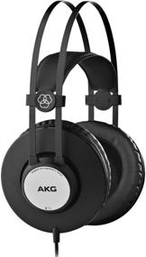 img 2 attached to AKG K72 Профессиональные аудиостудийные наушники в матовом черном цвете - накладной, закрытый дизайн для превосходного звука.
