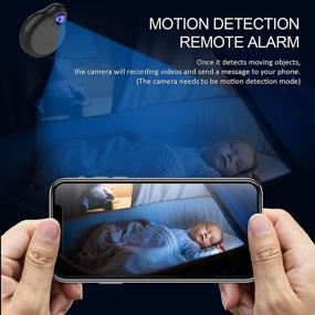 img 2 attached to 📷 Advanced Wireless Spy Camera: Mini Hidden WiFi Camera with HD 1080P, Audio, Night Vision & Motion Detection - Perfect for Nanny Surveillance! Phone App, Built-in Battery, 32GB SD Card - Ideal for Home, Office, Indoor & Outdoor Security