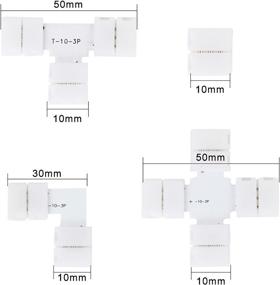 img 1 attached to RGBZONE Dream Color LED Connector Kit 3Pin 5050 – Solderless Jumper Connectors, Extension Cable, Plugs – DIY Set with Essential Parts