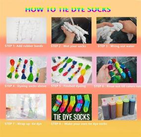img 3 attached to 🎨 AIPASA Tie Dye Kit - 8 Colors, 16 Dye Packets for Kids & Adults - All-in-One Tie Dye Set, Perfect for T-Shirts, Canvas, and Textiles - Ideal DIY Gift for Artists, Parties, and Festivals