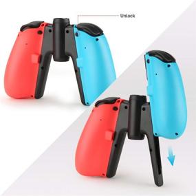 img 3 attached to 🎮 Efficient Universal Joycon Charging Grip for Nintendo Switch: PENJOY Switch Controller Holder for Joy Con and 3rd Party Controllers