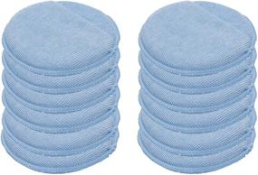 img 3 attached to 🧽 12 Pack of LTWHOME Blue Microfiber Wax Polish Applicator Cleaning Detailing Foam Sponge Pad with Finger Pocket for Cars Part Number CWABH