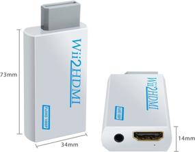 img 1 attached to 🎮 COLFULINE Wii HDMI Converter Adapter 1080P 720P with 1M HDMI Cable and 3.5mm Audio Jack - Scales Wii Signal to 720P and 1080P, Supports All Wii Display Modes