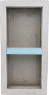 🛁 houseables shower niche storage shelf, 12x28 inch, leak-proof, tileable prefab organizer for bathroom, waterproof xps foam insert, 13"x29" installation size, two shelves logo