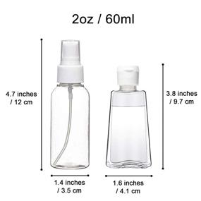 img 3 attached to Refillable Personal Alcohol Travel Container Bottles