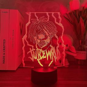 img 2 attached to 🎨 RGB LED Acrylic 3D Night Light Juice Hip Hop Illusion Lamp with Color Changing Lights - Remote Control, Ideal for Room Decor