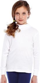 img 2 attached to 👕 Leveret Kids Solid Turtleneck Shirt | 100% Cotton | Boys, Girls, & Toddlers | Sizes 2T-14 Years | Available in Multiple Colors