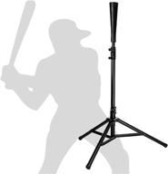 cyfie adjustable batting tee for baseball and softball, portable height-adjustable hitting tee, t-ball practice tees 29.5in-44.5in, tripod stand tees training equipment for adults, youth, and teens логотип