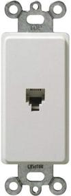 img 1 attached to 🔌 Leviton 40649-W 6P4C Screw Terminals, White Decora Insert