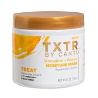 💪 cantu txtr by treat strengthen + restore moisture mask - 14oz: enhance hair health with this restorative treatment! logo