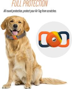 img 2 attached to 🐶 Premium Airtag Dog Collar Holder: High-Quality Silicone Air Tag Case for Dogs and Kids - GPS Tracking Solution for Collars and Backpacks