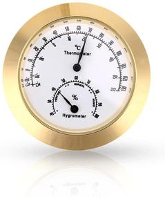 img 1 attached to Gold Guitar Violin Thermometer Hygrometer: Accurate Temperature and Humidity Meter for Instrument Care