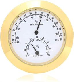 img 4 attached to Gold Guitar Violin Thermometer Hygrometer: Accurate Temperature and Humidity Meter for Instrument Care