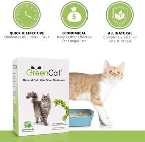 img 2 attached to 🌿 Experience Odor-Free Bliss with GreenCat Natural Cat Litter Odor Eliminator