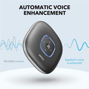 img 1 attached to 🔊 Anker PowerConf+ Bluetooth Speakerphone: Enhanced Voice Pickup, 24H Call Time, USB C, Bluetooth 5 - Perfect for Home Office and Conference Calls!