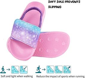 img 1 attached to 👟 Comfortable and Convenient Toddler Sandals with Adjustable Fastening for Boys' Shoes