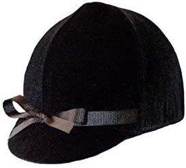 img 1 attached to 🎩 Equestrian Helmet Cover - Luxurious Black Velvet