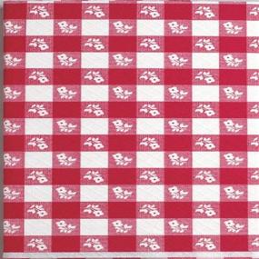 img 1 attached to Vibrant Red Gingham Print Stay Put Tablecover - 72x29in by Creative Converting