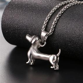 img 1 attached to U7 Cute Animal Necklace Stainless Steel/18K Gold Plated Pet Series Jewelry for Women, Teen Girls, Boys: Pig, Dachshund, Panda Bear, Horse, Camel, Dolphin, Sheep, Turtle Pendant Necklace with 22 Inch Chain