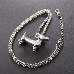 img 2 attached to U7 Cute Animal Necklace Stainless Steel/18K Gold Plated Pet Series Jewelry for Women, Teen Girls, Boys: Pig, Dachshund, Panda Bear, Horse, Camel, Dolphin, Sheep, Turtle Pendant Necklace with 22 Inch Chain