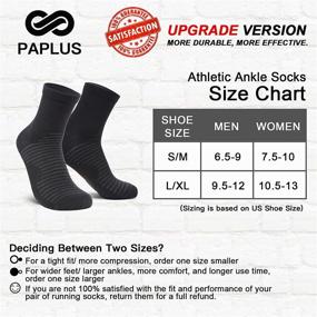 img 3 attached to 🏃 Premium Compression Running Ankle Socks for Men and Women (6 Pairs) - High-Quality Quarter Athletic Socks for Running, Cycling, Golf, Work