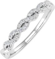 carat twisted diamond wedding white logo